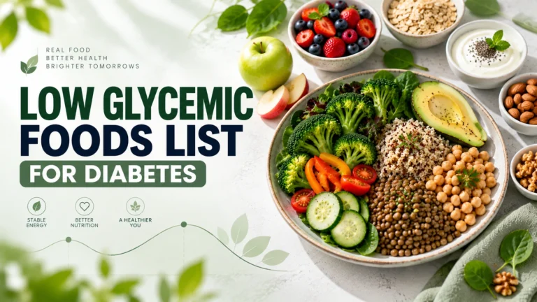 Low Glycemic Index Foods List for Diabetes
